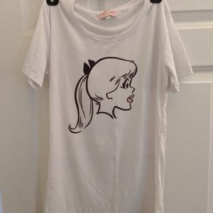 Cute graphic tee with Betty Cooper comic art